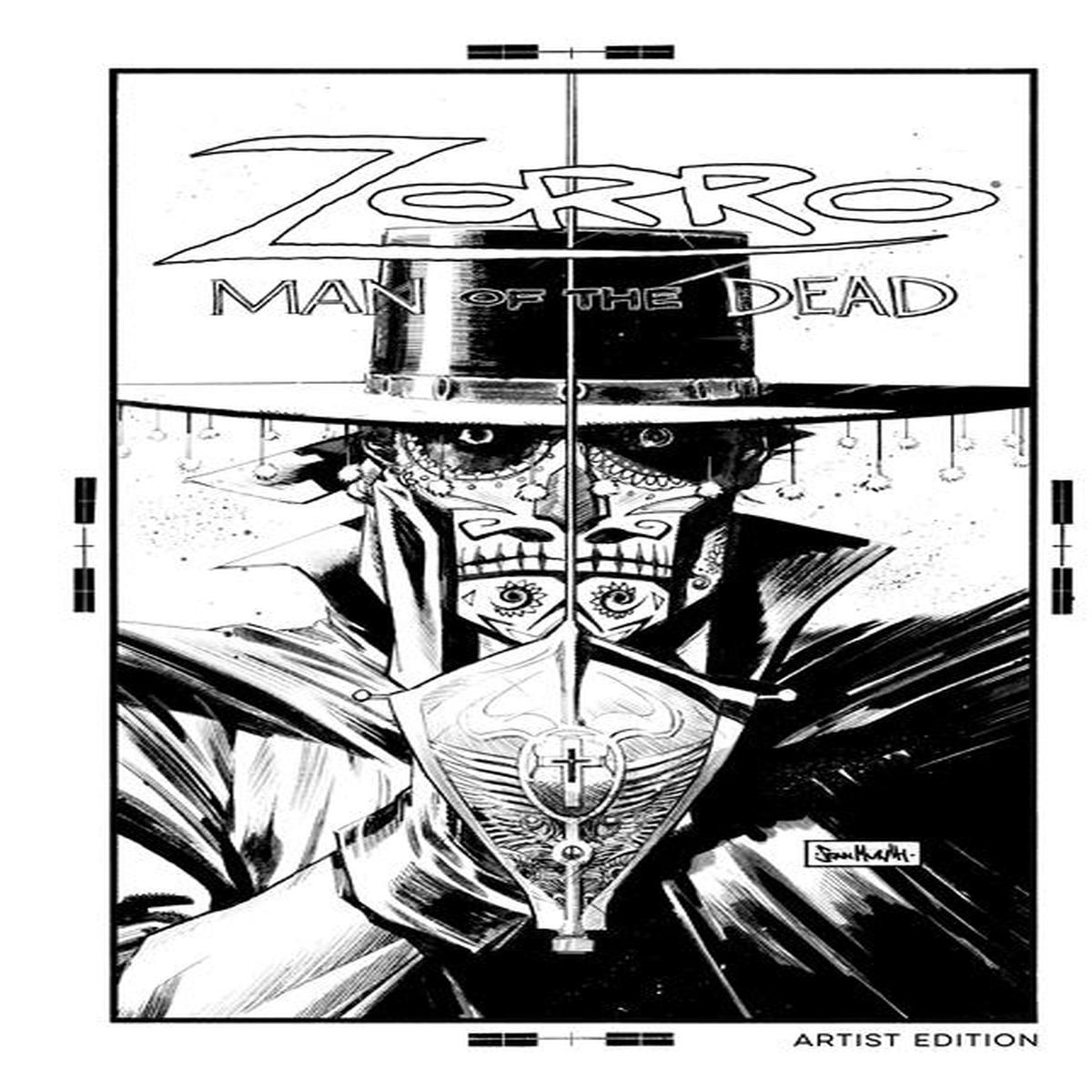 Zorro HC Vol 01 Man Of The Dead Artist Edition B&W *PRE-ORDER*