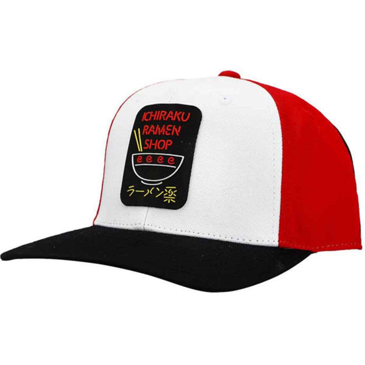 Naruto Ichiraku Ramen Shop Logo - Flat Bill Snapback Hat Baseball Cap Bioworld