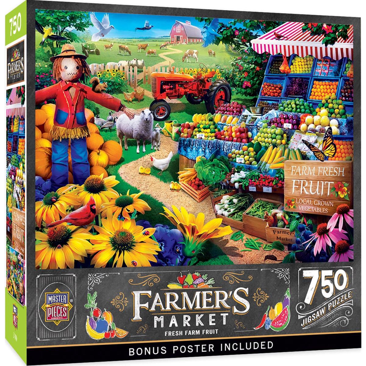 Farmers Market - Fresh Farm Fruit 750 Piece Jigsaw Puzzle