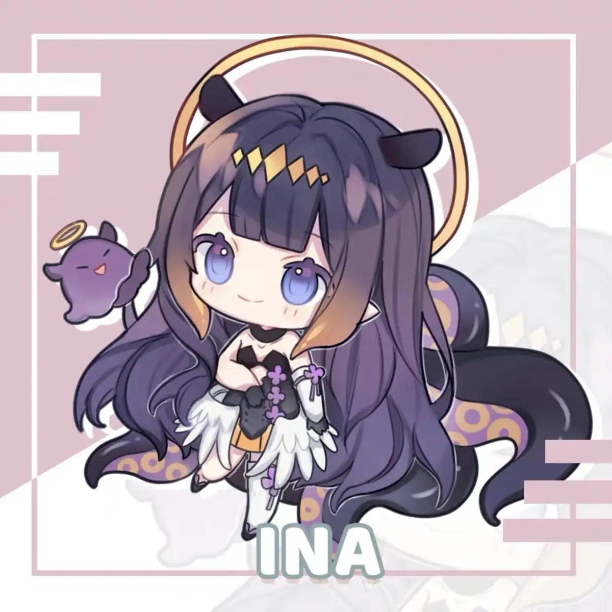 Hololive Vtuber - Ninomae Inanis Double-sided Acrylic Keychain