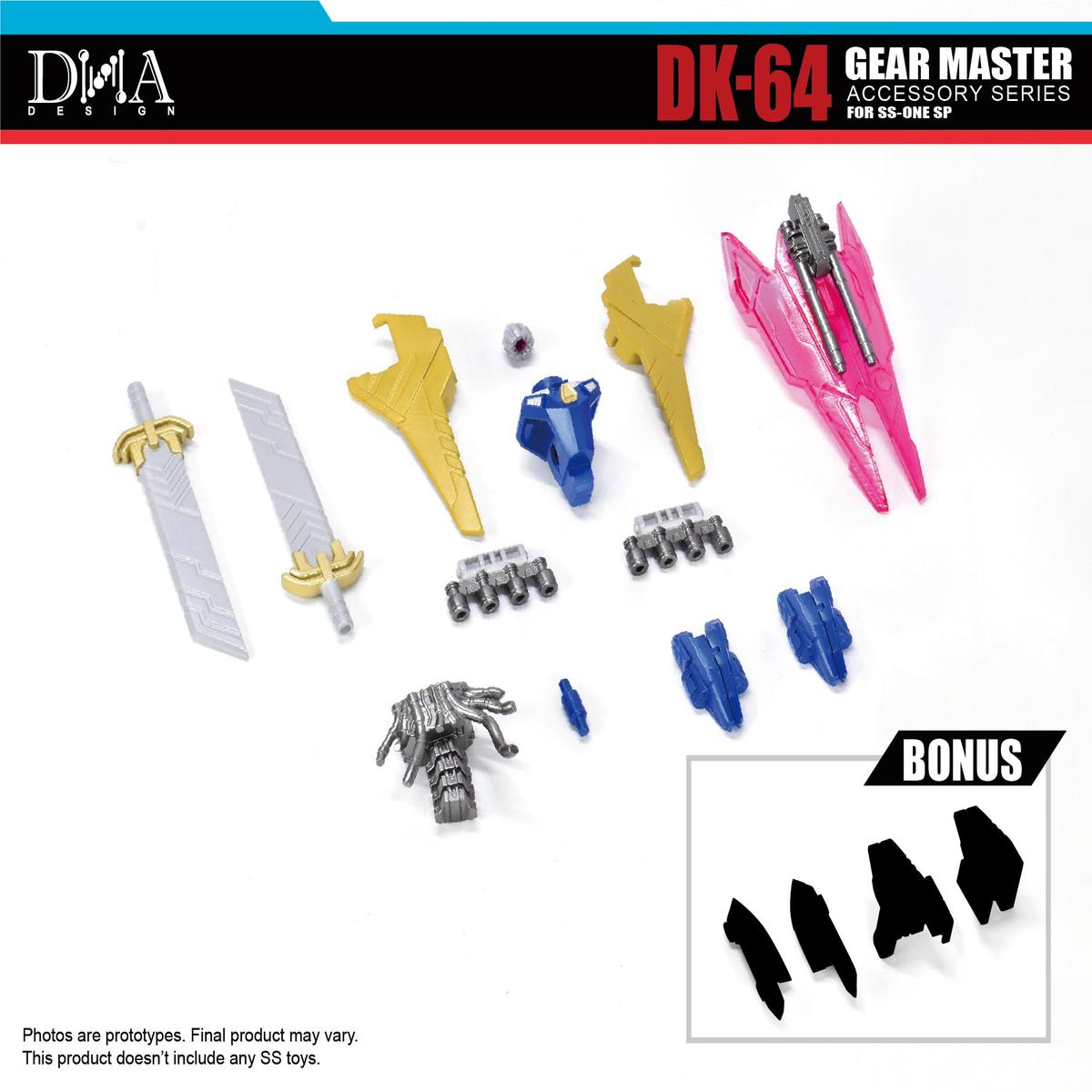 DNA Designs - DK-64 - Upgrade Kit for Studio Series TFOne Sentinel Prime