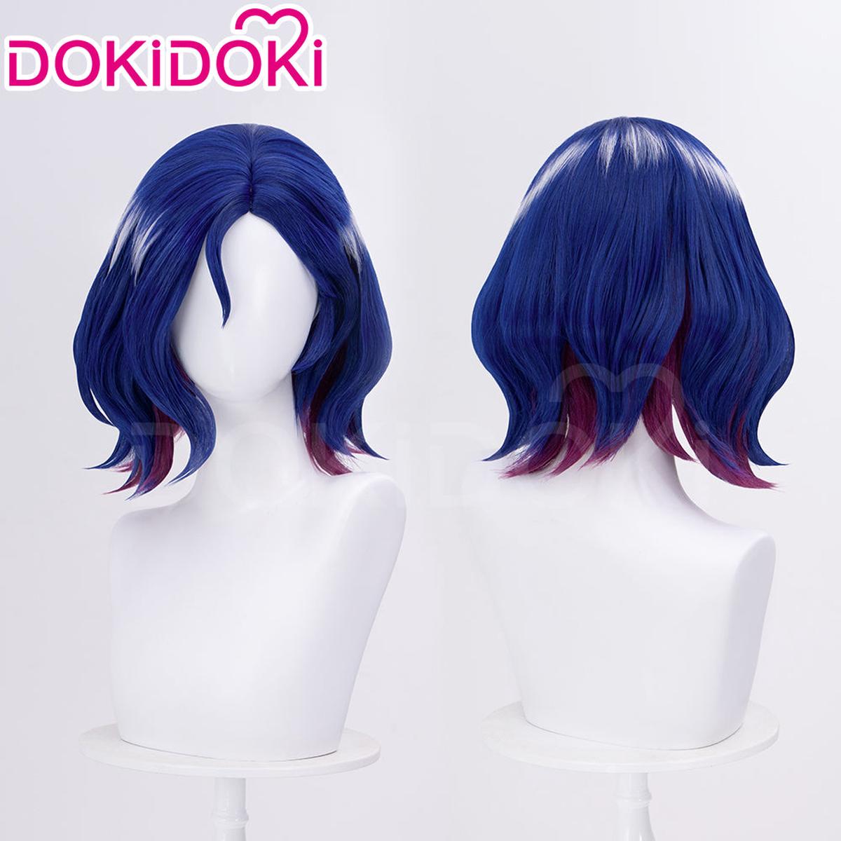 Ready For ShipDokiDoki Anime Cosplay Wig Short Blue Hair