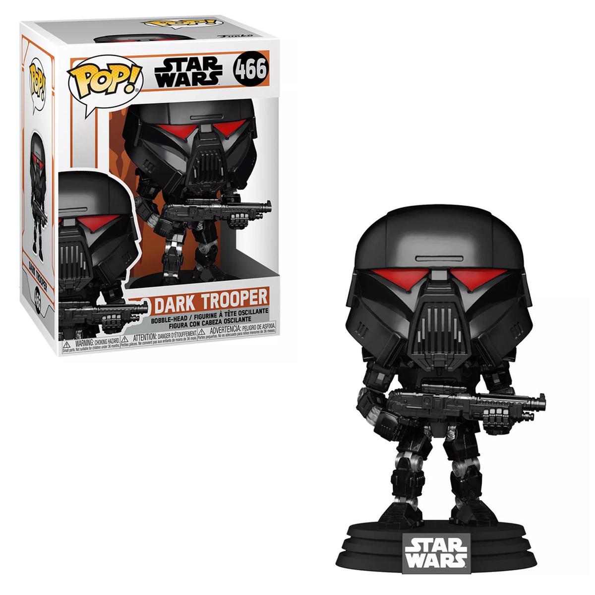 Funko POP Star Wars The Mandalorian - Dark Trooper (Battle) Vinyl Figure 466