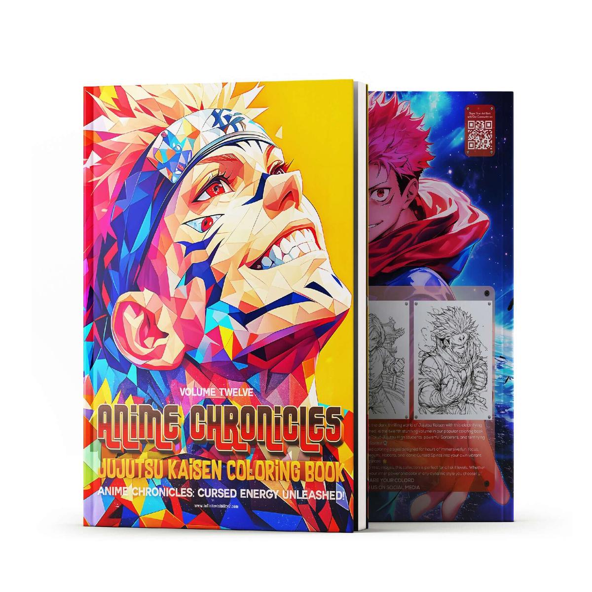 Jujutsu Kaisen Coloring Book Vol 12 50 Sorcerer Pages Anime Chronicles