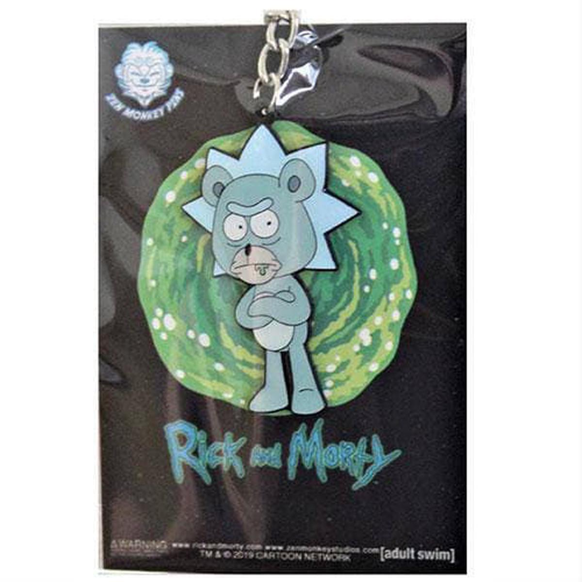 Zen Monkey SEASON 4 EPISODE 1 Teddy Rick - Rick and Morty Enamel Keychain