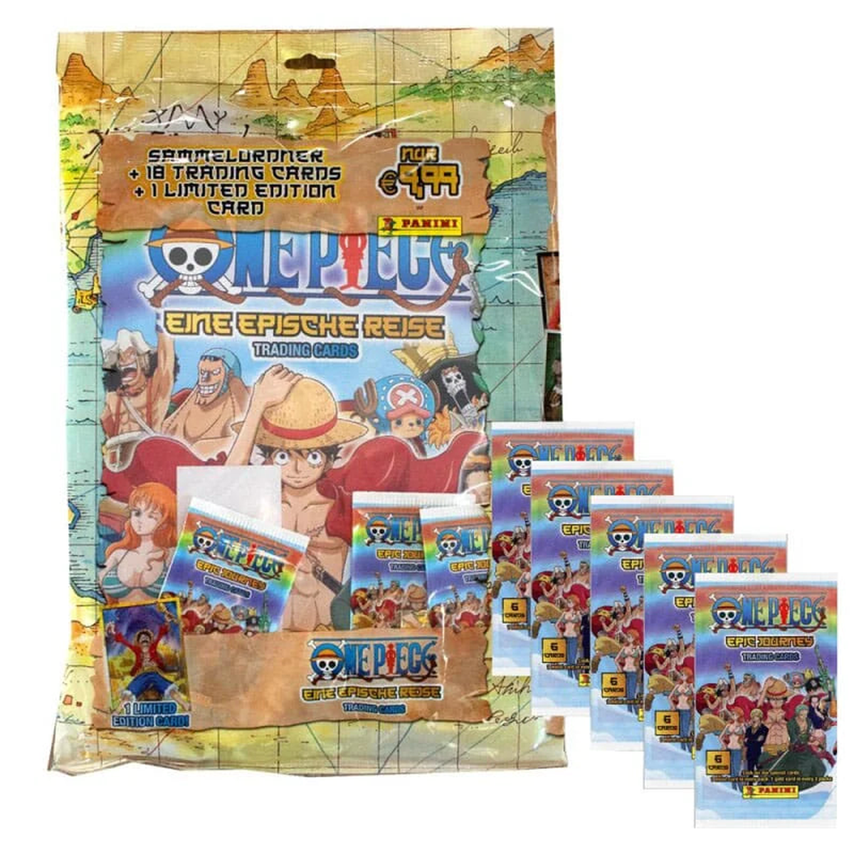 One Piece Trading Cards Starter Pack - Epic Journey Display - Panini